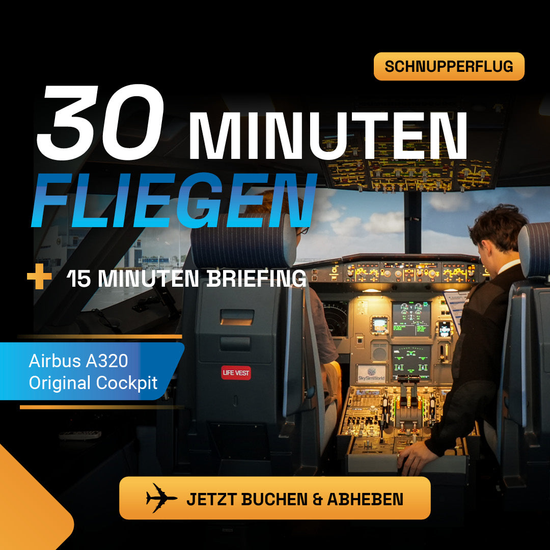 30 Minuten in einem A320 Fliegen [Schnupperflug]