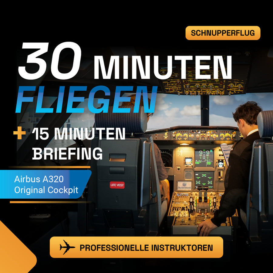 30 Minuten in einem A320 Fliegen [Schnupperflug] – Cockpit | SkySimWorld